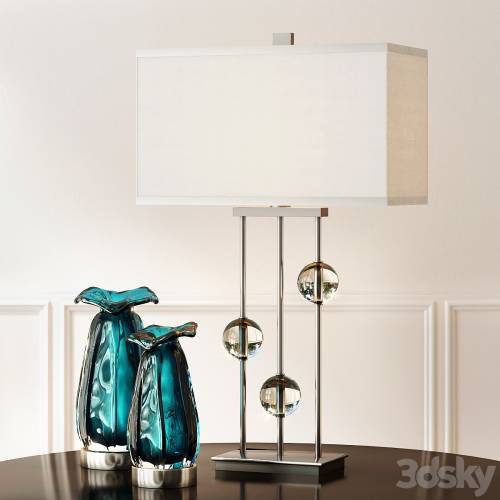'3dsky Pro - Uttermost / Rodeshia Table Lamp and Gabriela Vases' '3dsky Pro - Uttermost / Rodeshia Table Lamp and Gabriela Vases'