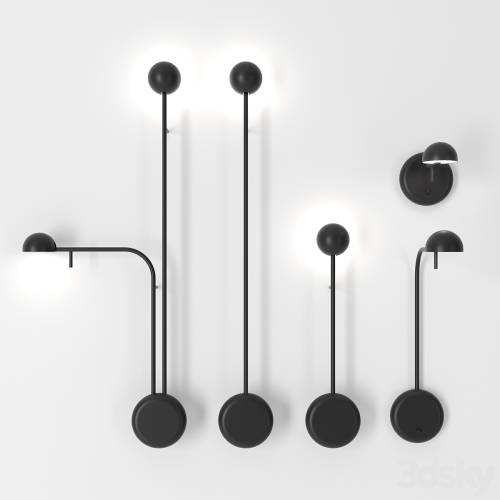 '3dsky Pro - Pin wall lamps by Vibia'