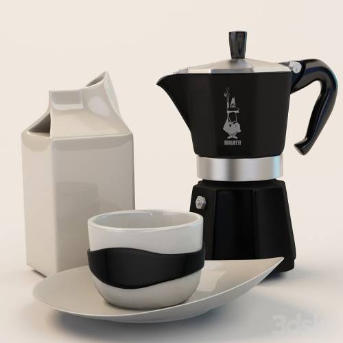 '3dsky Pro - Geyser coffee, milk jug and a cup' '3dsky Pro - Geyser coffee, milk jug and a cup'