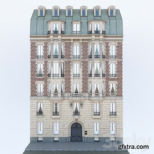 3dsky Pro - Facade French building