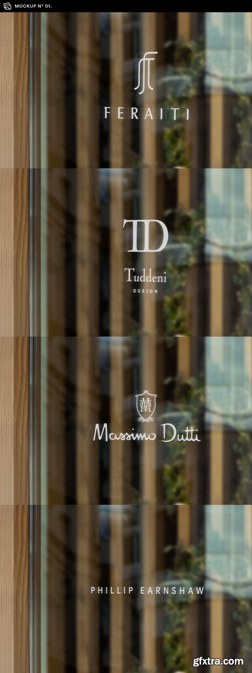 Asylab - 25 Window Signs Logo Mockups - V1