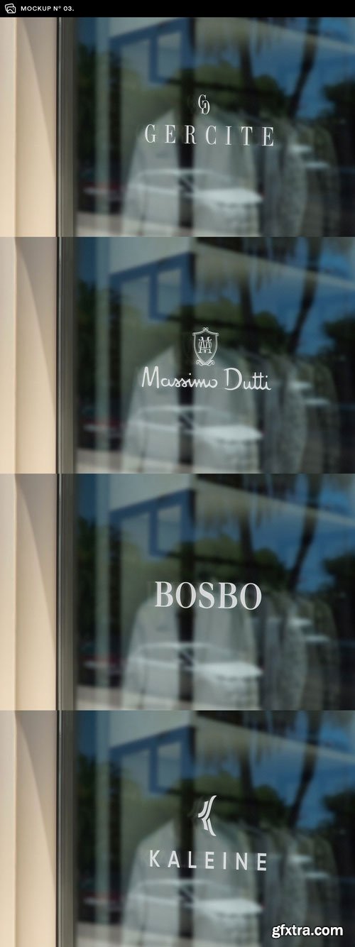 Asylab - 25 Window Signs Logo Mockups - V1