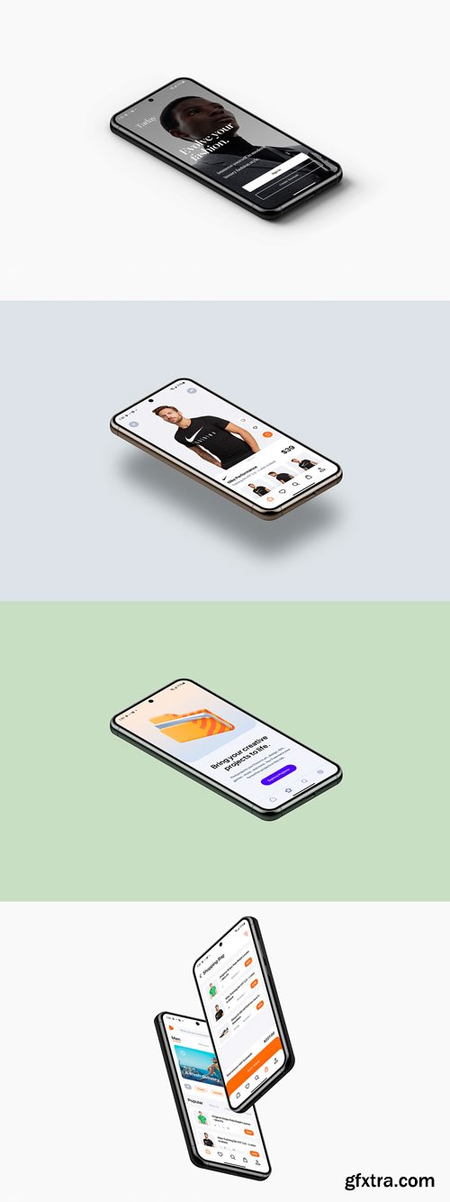Asylab - Samsung Galaxy S23 - 21 Mockups Scenes