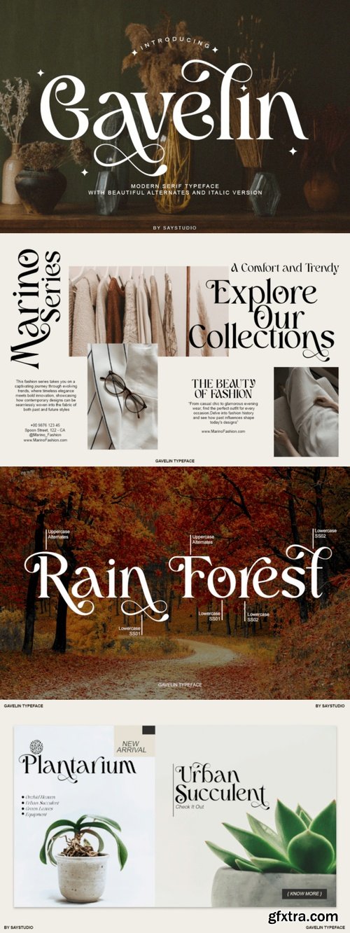 Creativemarket - Gavelin - Luxury Serif Font