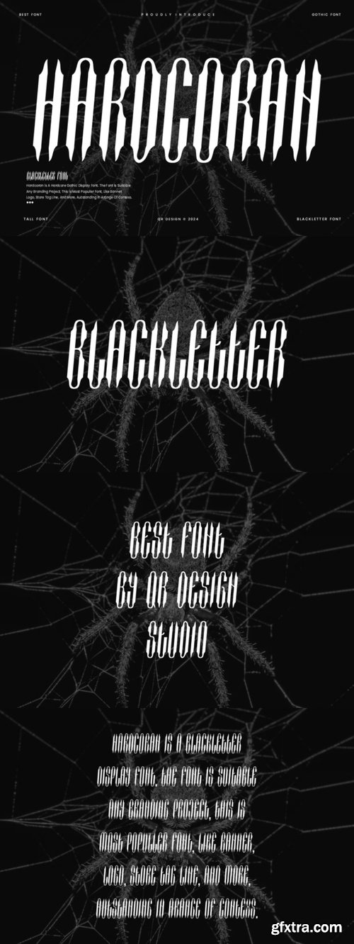 Creativemarket - Hardcoran - Artdeco & Blackletter