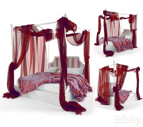 '3dsky Pro - Bed with Baldachin Volpi'