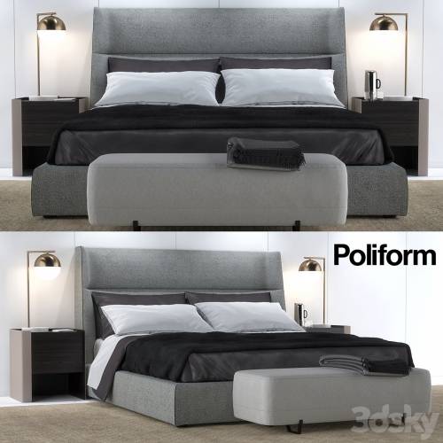 '3dsky Pro - Bed Poliform Chloe Letto'