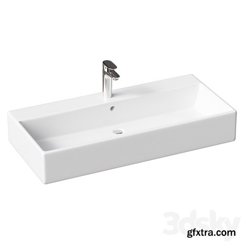 3dsky Pro - Surface/hung washbasin Duravit Vero 0454100044