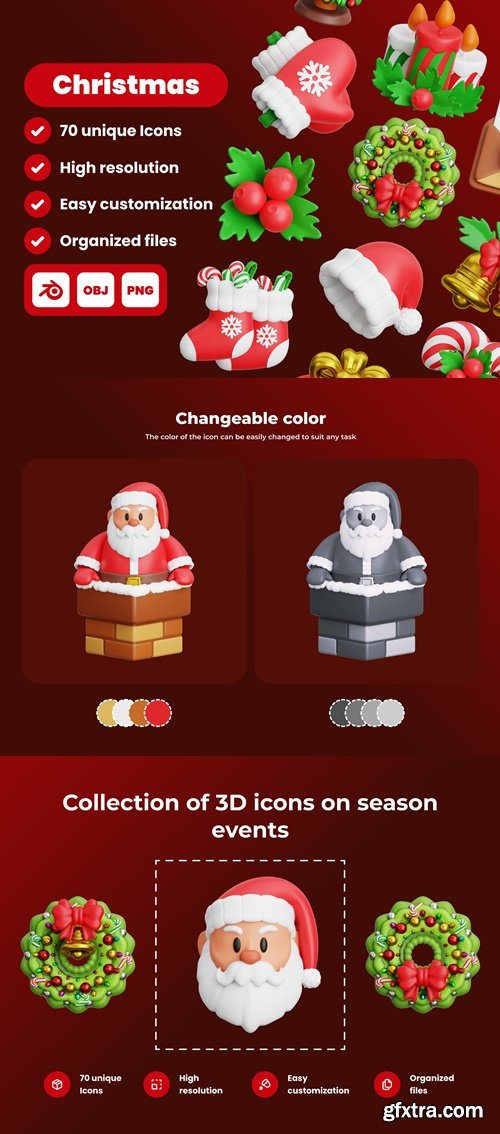 Christmas Eve 3D Illustration Pack