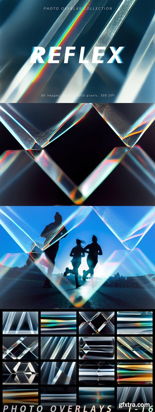 CreativeMarket - 80 Glass Reflection Photo Overlays 10282386