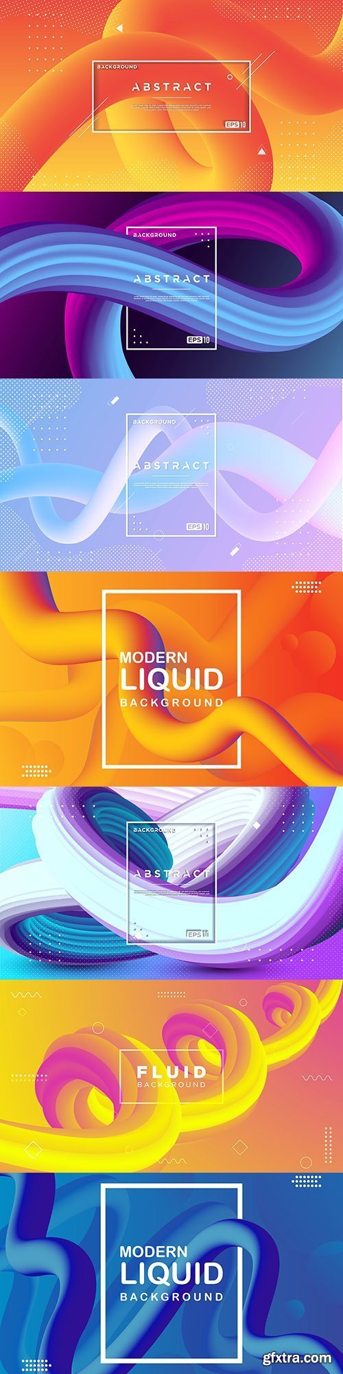Color Abstract Background Fluid Wave 3D Design
