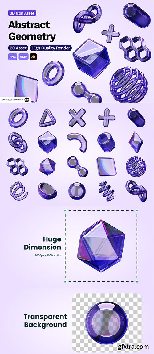 3D Abstract Geometry X8ETG54