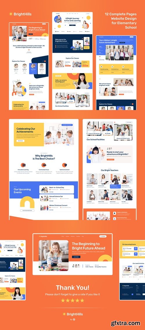BrightHills - Elementary School Website Figma Template