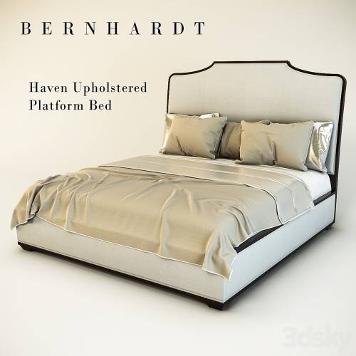 '3dsky Pro - Haven Upholstered Platform Bed'