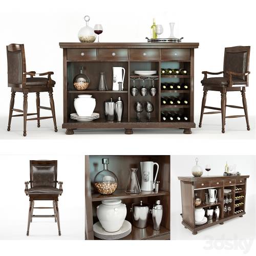 '3dsky Pro - Porter Bar stand and stool' '3dsky Pro - Porter Bar stand and stool'