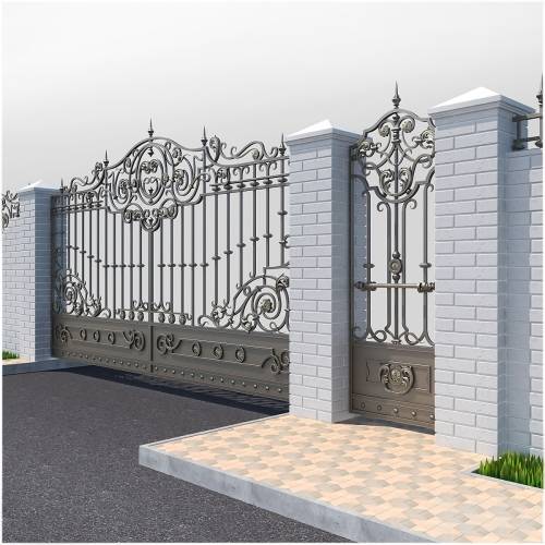 '3dsky Pro - Forged gates 2252'