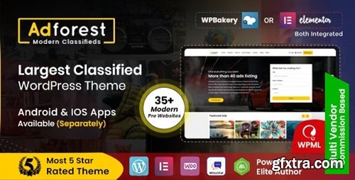 Themeforest - AdForest - Classified Ads WordPress Theme 19481695 v5.1.9