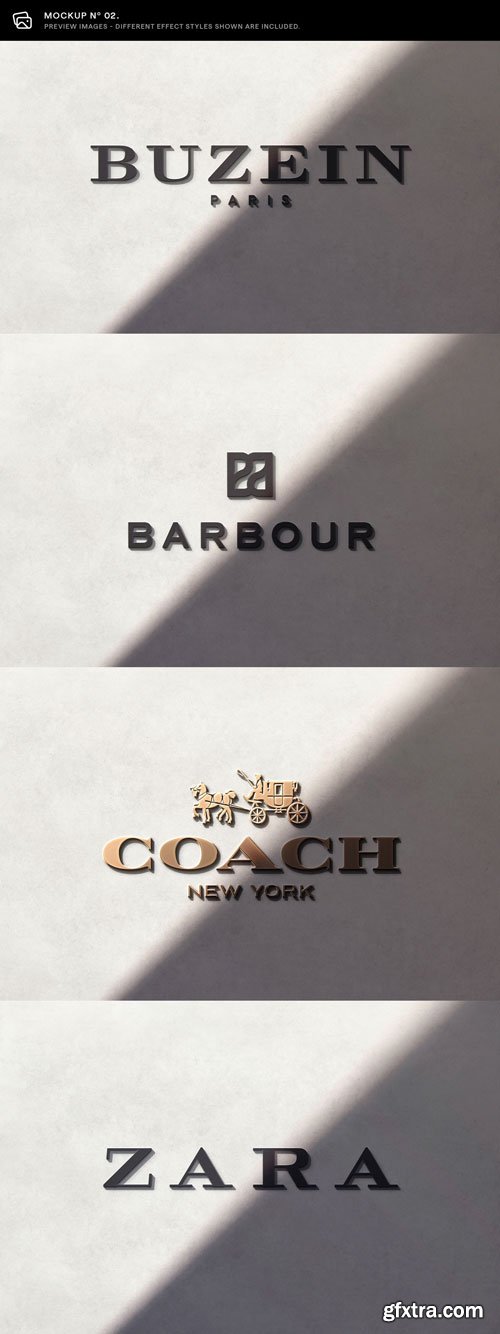 Asylab - 10 Deluxe Front Logo Mockups - V1