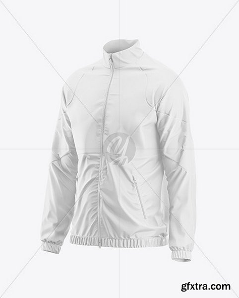 YellowImages - Men\'s Windbreaker Jacket Mockup - Half Side View - 120387