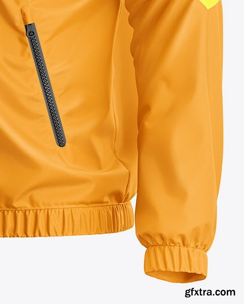 YellowImages - Men\'s Windbreaker Jacket Mockup - Half Side View - 120387