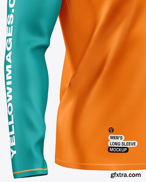 YellowImages - Men\'s Long Sleeve Raglan T-Shirt Mockup - 120334