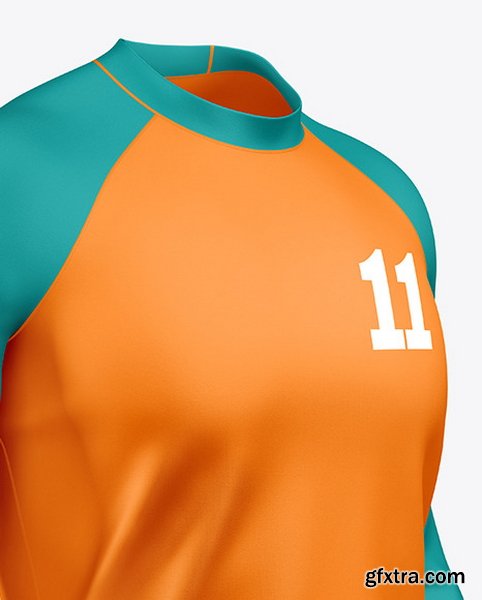 YellowImages - Men\'s Long Sleeve Raglan T-Shirt Mockup - 120334