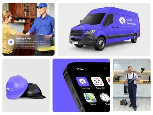 'Home Services Mobile App UI Design'