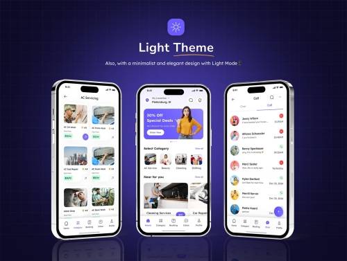 'Home Services Mobile App UI Design'