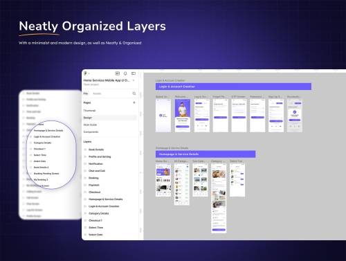'Home Services Mobile App UI Design'