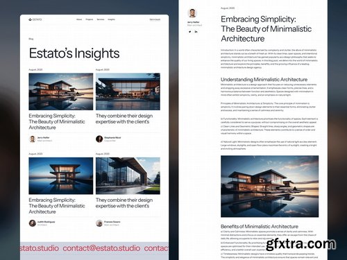 Craftwork Design - Estato Framer Template