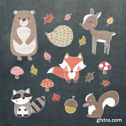 Squijoo - Overlays - Chalk Sketch Overlays 12xPSDs