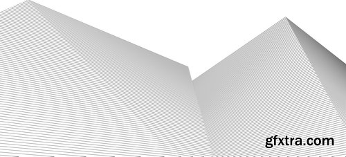 Abstract Lines Drawing in Architectural Art Concept 25xAI