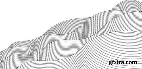 Abstract Lines Drawing in Architectural Art Concept 25xAI