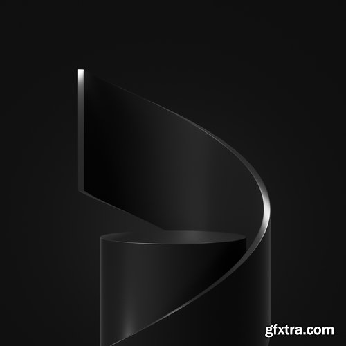 Black Podium or Blank Stage CYLINDER Platform 26xJPG, 4xPNG