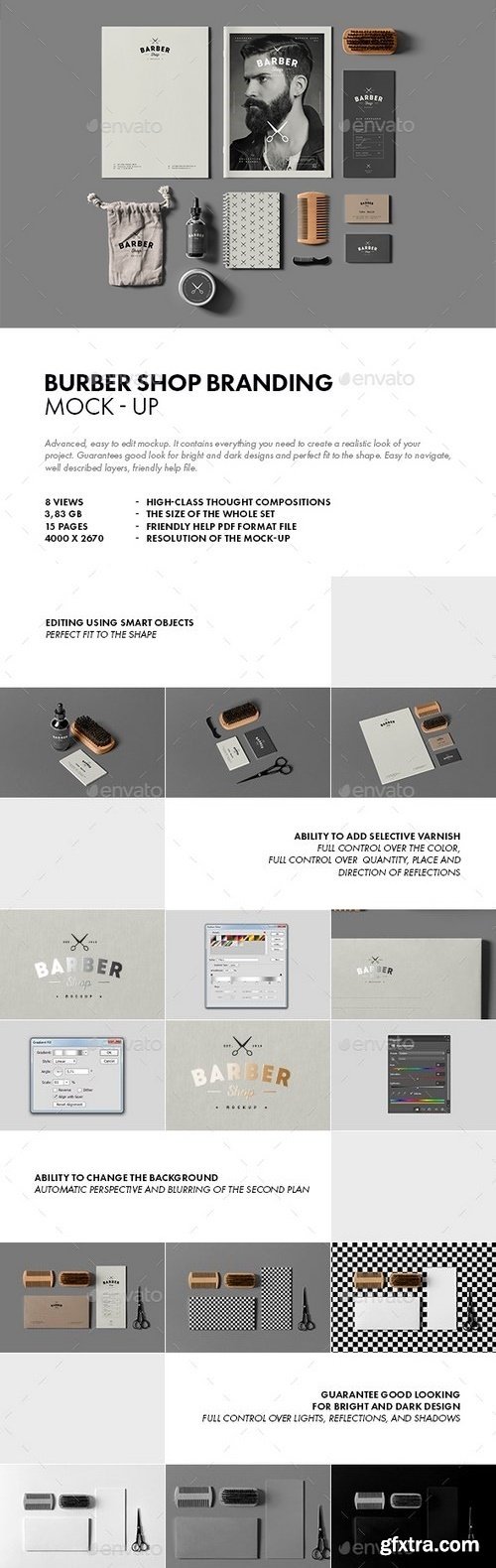 Graphicriver - Barber Shop Branding Mock-up 21570907