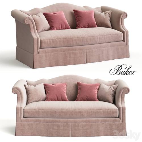 '3dsky Pro - BAKER Camelback Sofa 6513-81'
