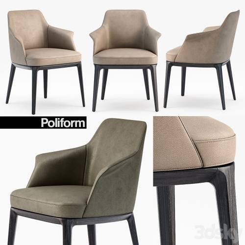 '3dsky Pro - Poliform Sophie armchair'