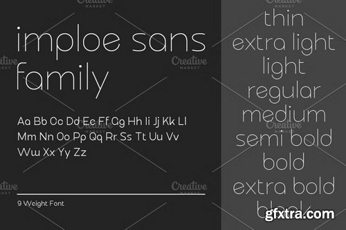 CreativeMarket - Imploe Modern Sans Font Family