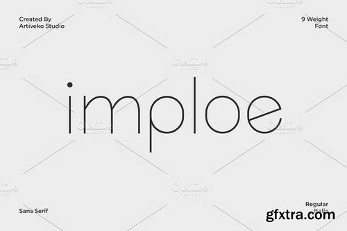 CreativeMarket - Imploe Modern Sans Font Family
