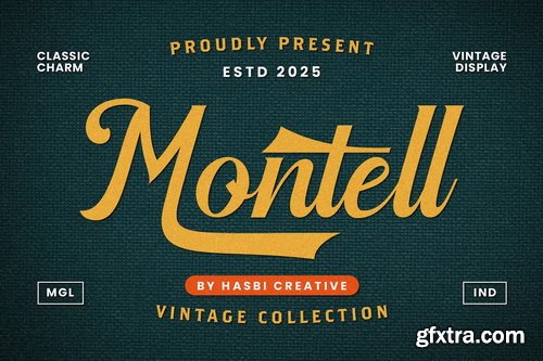 CreativeMarket - Montell - Vintage Script
