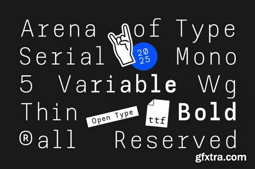 AOT Serial Mono - Modern And Clean Monospace Font