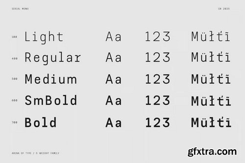 AOT Serial Mono - Modern And Clean Monospace Font