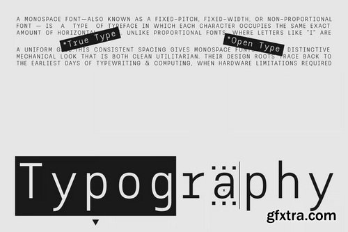 AOT Serial Mono - Modern And Clean Monospace Font