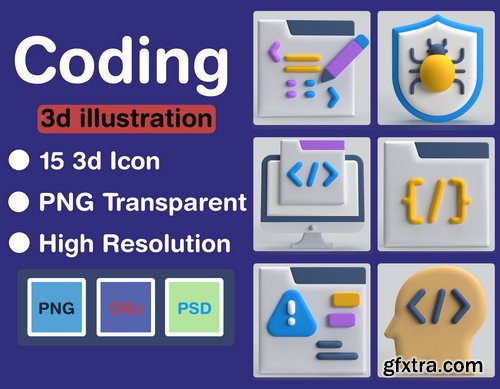 Iconscout - Coding 3D Icon Pack