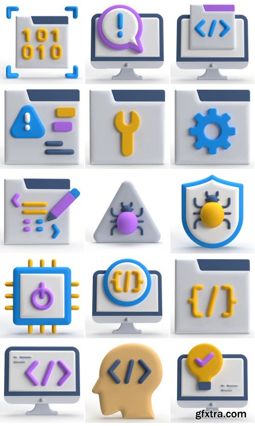 Iconscout - Coding 3D Icon Pack