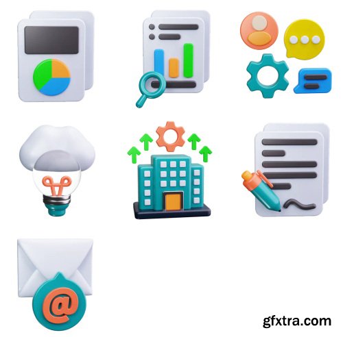 Iconscout - Business Analytics 3D Icon Pack