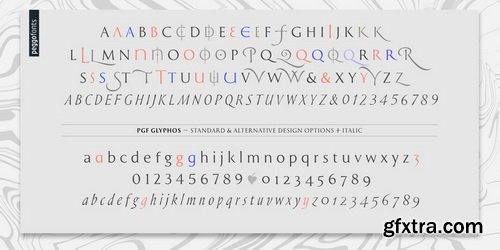 MyFonts - PGF Glyphos Font Family