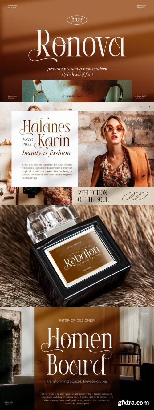 Ronova || Modern Serif Font