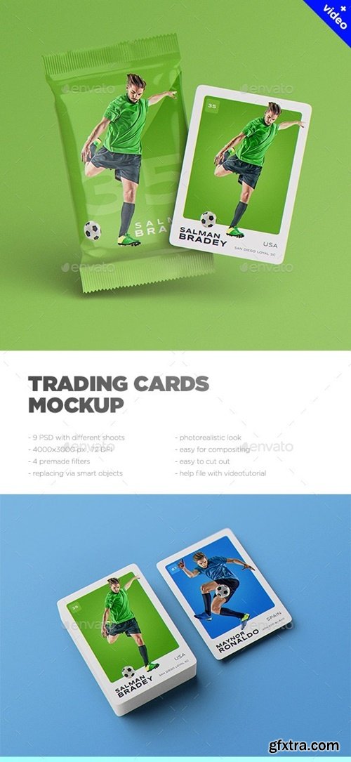 GraphicRiver - Trading Cards MockUp 35760263