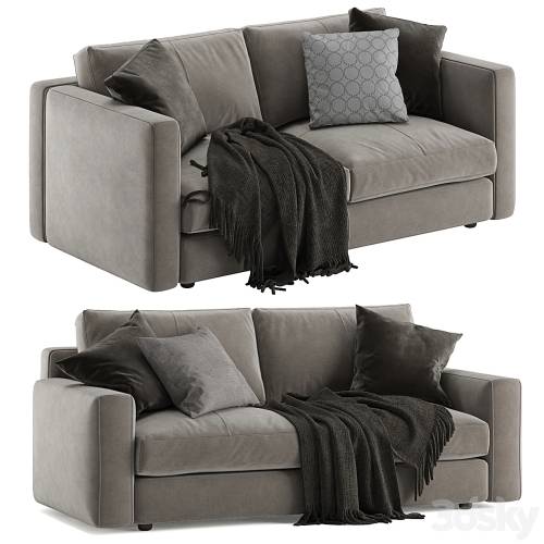 '3dsky Pro - Poltrona Frau Massimosistema sofa 2 seats'